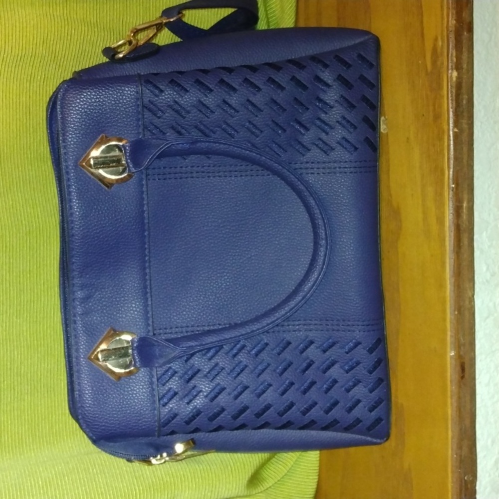 Navy Blue purse 9 x 12 inches